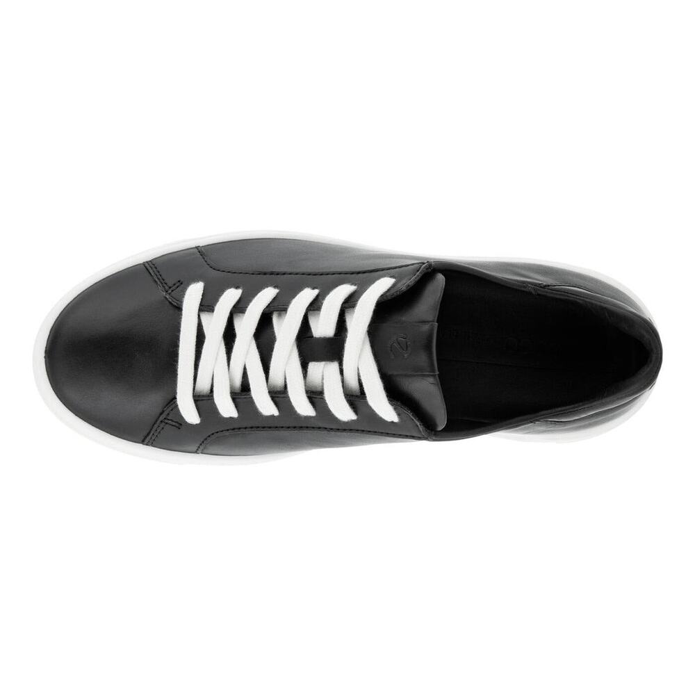 ECCO WOMEN'S 42 STREET TRAY BLACK LEATHER LIGHT WEIGHT SNEAKER NIB 29114311001 - Picture 4 of 6